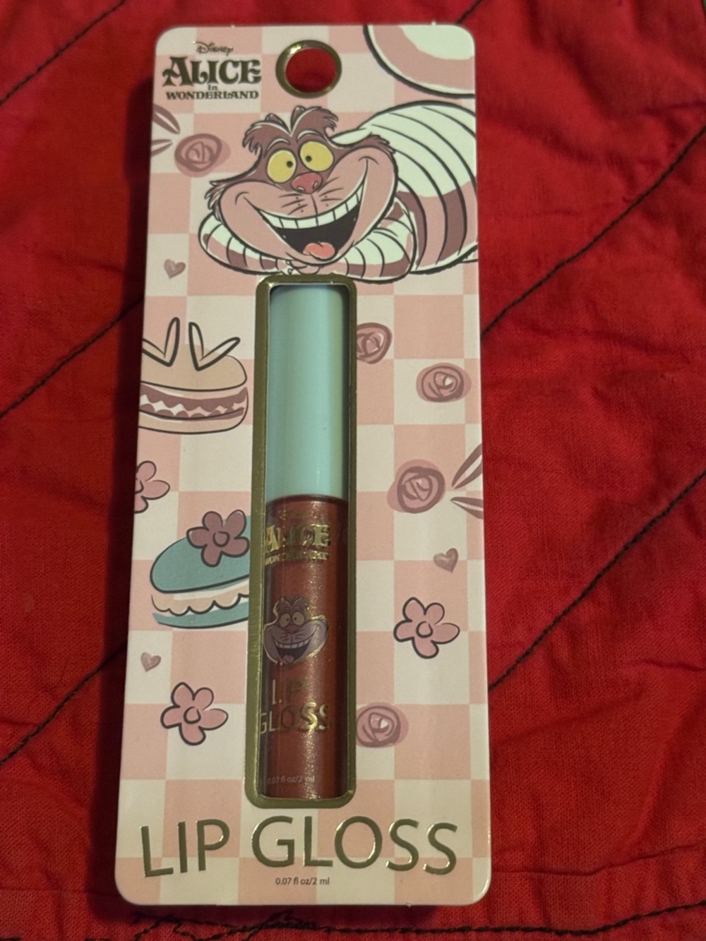Disney Cheshire Cat Lip Gloss in Shimmery Rose